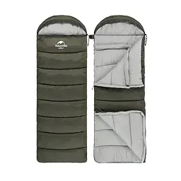 Спальник Naturehike U350 з капюшоном (NH20MSD07) +1°C - лівий - коричневий - мініатюра 4
