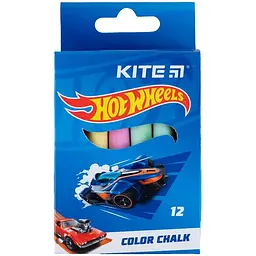 Крейда кольорова Kite Hot Wheels 12 шт. (HW24-075)