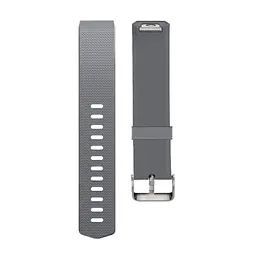 Силіконовий ремінець для фітнес браслета Fitbit Charge 2 Grey L - мініатюра 5