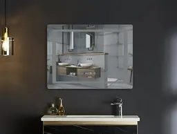 Дзеркало Mixxus Style MR03-90x70 (годинник, LED-підсвічування, антизапотівання) (MI6007) - мініатюра 5