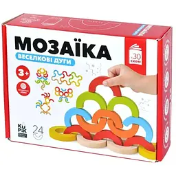 Розвиваюча іграшка Ігротеко Мозаїка ВЕСЕЛКОВІ ДУГИ 24 елементів (900507)