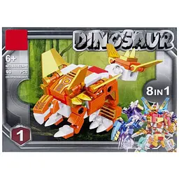 Дитячий конструктор "Dinosaur" Bambi 88082A-1, 90 деталей