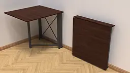 Стіл-книга трансформер Оріон 1 Ferrum-decor 750x810x730 Чорний метал ДСП Венге Магія 16 мм (FRD-105426) - мініатюра 4