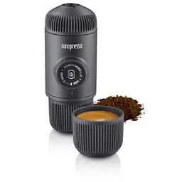 Портативна еспресо-кавоварка Wacaco Nanopresso сіра з чохлом, механічна, для меленої кави - мініатюра 2