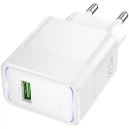 Мережевний зарядний пристрій Hoco CS111A Lounge PD22.5W 1USB-C White - мініатюра 4