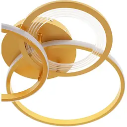 Люстра стельова Brille в спальню LED 48W WW+NW+CW G (WBL-53C/3) - мініатюра 2
