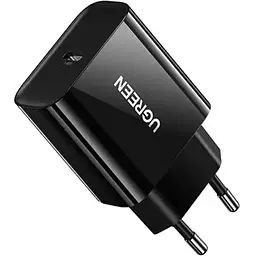 Мережевий зарядний пристрій Ugreen CD137 Fast Charging Power Adapter with PD QC4.0 20W 3A чорний