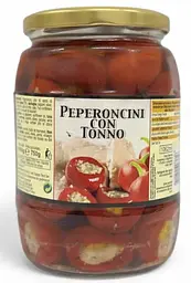 Перець Paperoncini con Tonno фарширований тунцем 1062 мл