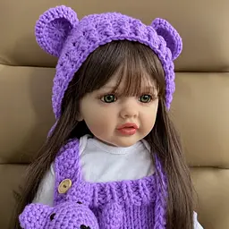 Реалістична Кукла Реборн 55 см повністю вінілова Doll Reborn Baby К0100217 - мініатюра 2