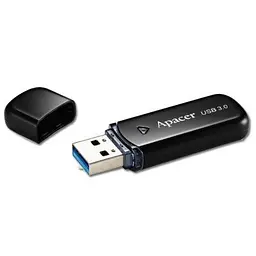 USB флеш накопичувач Apacer 32GB AH355 Black USB 3.0 (AP32GAH355B-1) - мініатюра 3
