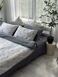 Постільна білизна євро Dushka Home Муслін 41051 200х220 см - мініатюра 2