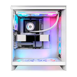 Корпус для ПК NZXT H7 Flow RGB All White (CM-H72FW-R1) - миниатюра 7
