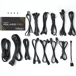 БЖ 1300W Chieftec POLARIS PRO PPX-1300FC-A3, 135 mm, 80+ PLATINUM, Modular, Retail Box - мініатюра 6