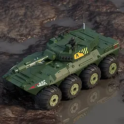 Бронетранспортер-амфібія на радіокеруванні SCHE Y1802 Green - мініатюра 7