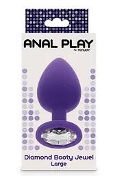Toy Joy Large Diamond Booty Jewel - Пробка анальна фіолетова Toy Joy 10575Purple 97079 - мініатюра 5