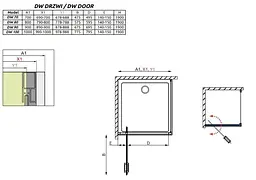 Душові двері Radaway Twist DW 70 см 382000-01 - мініатюра 4