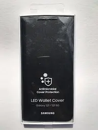 Чохол-книжка LED Wallet View Cover EF-NG991PBEGRU для Samsung Galaxy S21 (6.2") Чорний - мініатюра 7