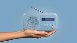 Радіоприймач портативний Sharp DRP420BL Blue DAB+, FM, Bluetooth, батарейки, мережа - мініатюра 8