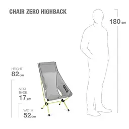 Стілець Helinox Chair Zero Highback Grey (1053-10560) - мініатюра 3
