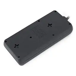 Мережевий фільтр Real-EL RS-8 PROTECT 3.0m Black UAH (EL122300022) - мініатюра 3