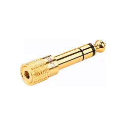 Перехідник Ugreen 6.5 mm M - 3.5 mm F золотий (20503)