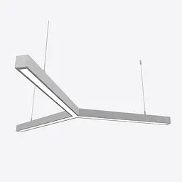 Світлодіодний світильник X-LED 90ВТ Y-подібний сірий (Ø1230)