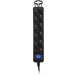 Мережевий подовжувач 2E U05ES15M1.5BK 3G*1.5мм, 1.5м, black - мініатюра 2