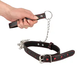 Чорний нашийник із повідцем Bad Kitty Collar And Leash - мініатюра 3