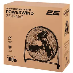 Вентилятор підлоговий 2E PowerWind 45C професійний 45 см сріблястий (2E-IF45C) - мініатюра 10