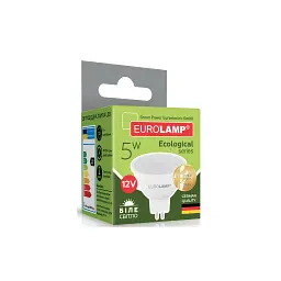 Лампочка Eurolamp LED SMD MR16 5W GU5.3 4000K 12V (LED-SMD-05534(12)(P)) - мініатюра 3