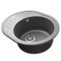 Гранітна мийка Mira ARNICA сірий 620 х 500 мм - мініатюра 3