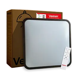 Стельовий світильник Glow матовий 60W 391 x 391 x 65 мм 3000К-6500К з ДК махагон - мініатюра 6
