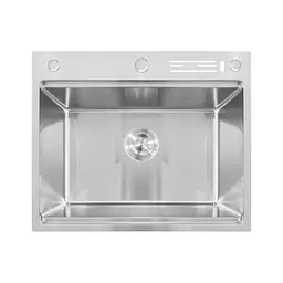 Кухонна мийка Mixxus MH6050-SK Nano-Silver MX1941, Нержавіюча сталь