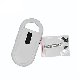 RFID cистема для ідентифікації тварин: зчитувач + 2 мікрочіпа з ін'єктором Faread PT160 (100152) - мініатюра 4