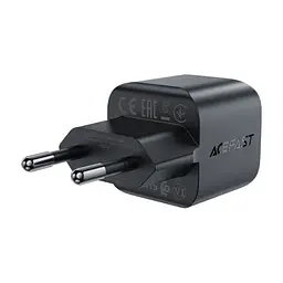 Зарядний пристрій Acefast USB-C 30W Gan A77 mini Fast Charger Black (6974316282662) - мініатюра 3