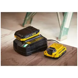 Зарядний пристрій та 2 акумулятори Stanley FatMax V20 18 В (SFMCB12D2-QW) - мініатюра 2