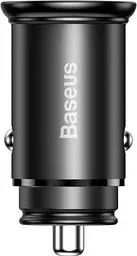 Автомобільний зарядний пристрій Baseus Circular Metal PPS Quick Charger 30W Support VOC CCYS-C01 Black