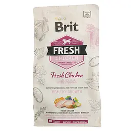 Сухий корм для цуценят всіх порід Brit Fresh Chicken&Potato Puppy з куркою і картоплею 2.5 кг - мініатюра 2