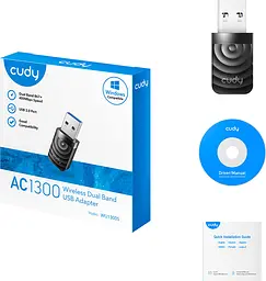 Адаптер Wi-Fi Cudy WU1300S, AC1300 Wi-Fi USB 3.0 Adapter - мініатюра 4