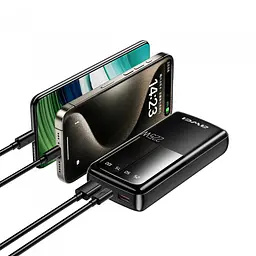 Зовнішній акумулятор, Power bank зі швидкою зарядкою AWEI P13K 20000mAh PD22 5W Чорний - мініатюра 3