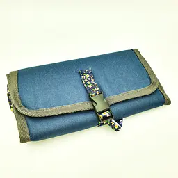Косметичка несесер органайзер для косметики та туалетного приладдя Wash Bag синій - мініатюра 4