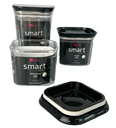 Набір акрилових контейнерів Motek Smart 3 шт з кришкою (0,5 л + 0,5 л + 1 л) (SM-SET) - мініатюра 6