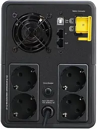 Джерело безперебійного живлення APC 1600 ВА / 900 Вт / 7 А*ч (BX1600MI-GR) - мініатюра 4