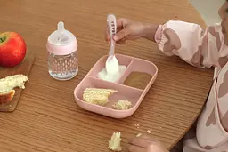 Набір Beaba Babycook порційна тарілка + ложка рожевий (913456) - мініатюра 15