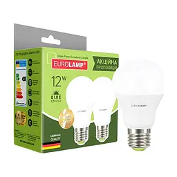 Лампочка Eurolamp LED A60 12W E27 4000K 220V (MLP-LED-A60-12274(E)) - мініатюра 2