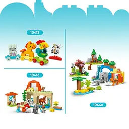 Конструктор LEGO DUPLO Сімейства диких тварин: Пінгвіни та Леви, 10 деталей (10442) - мініатюра 15