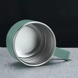 Подарунковий набір Vacuum Flask SET вакуумний термос із неіржавкої сталі 3 чашки Матово Зелений - мініатюра 4