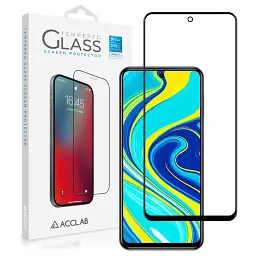 Скло захисне ACCLAB Full Glue Xiaomi Redmi Note 9S Black (1283126508806) - миниатюра 2