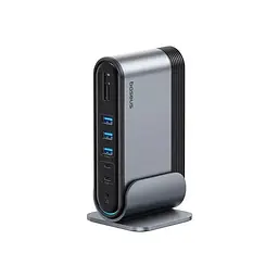 Мультиадаптер хаб Baseus UnionJoy 17-Port Triple-Display Docking Station (B00532304811-00) - мініатюра 3