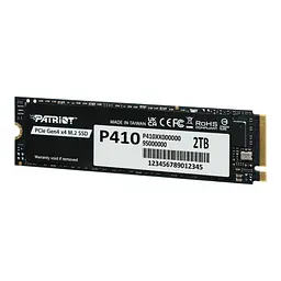 SSD M.2 Patriot P410 2TB NVMe PCIe Gen4 5000MB/s внутрішній накопичувач для ПК ноутбука - мініатюра 3